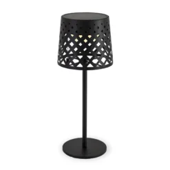 Newgarden LED-Solar-Tischleuchte Gretita, schwarz, Metall
