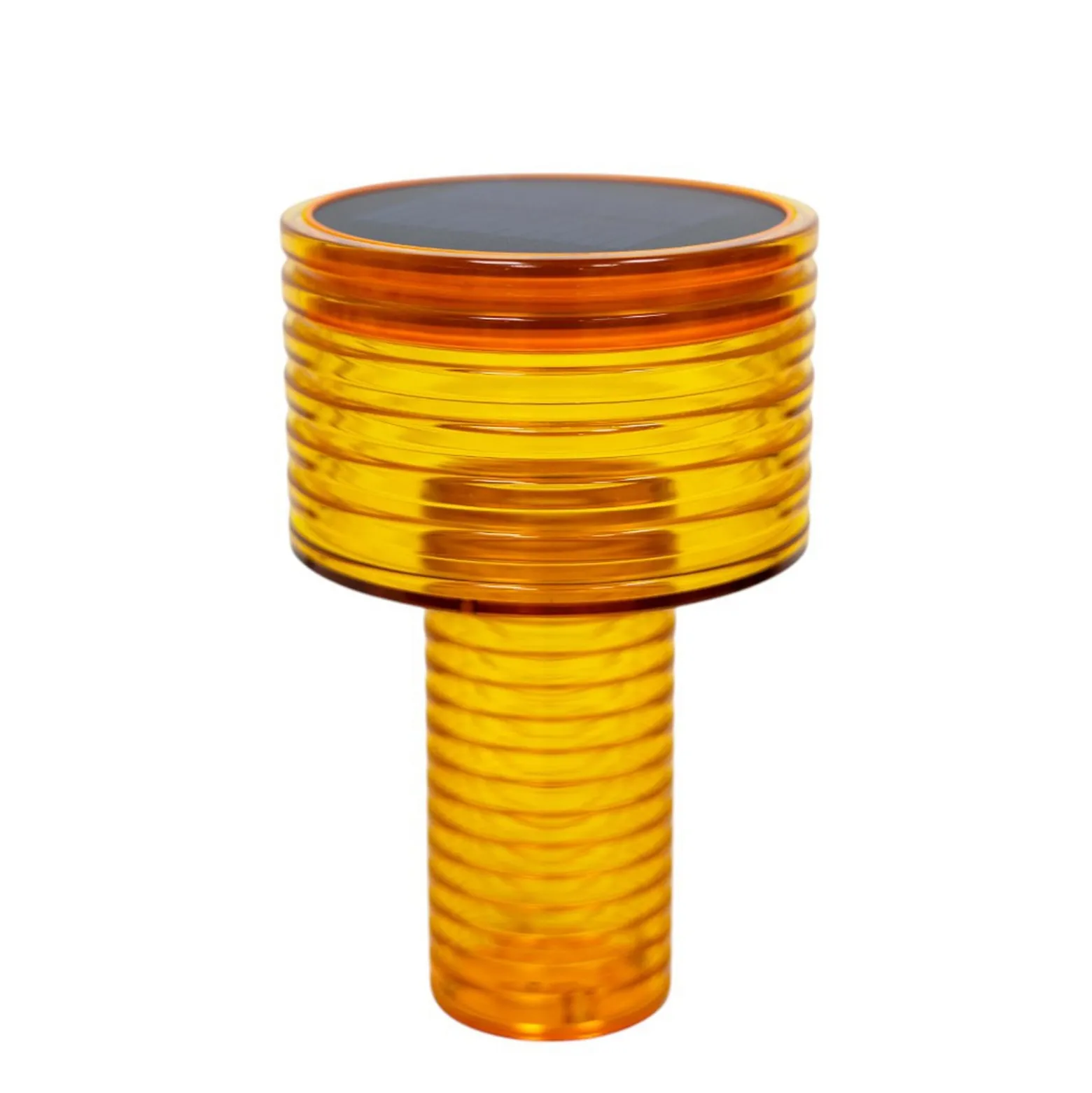 Newgarden LED-Solar-Tischleuchte Ambar, orange, PMMA, IP44