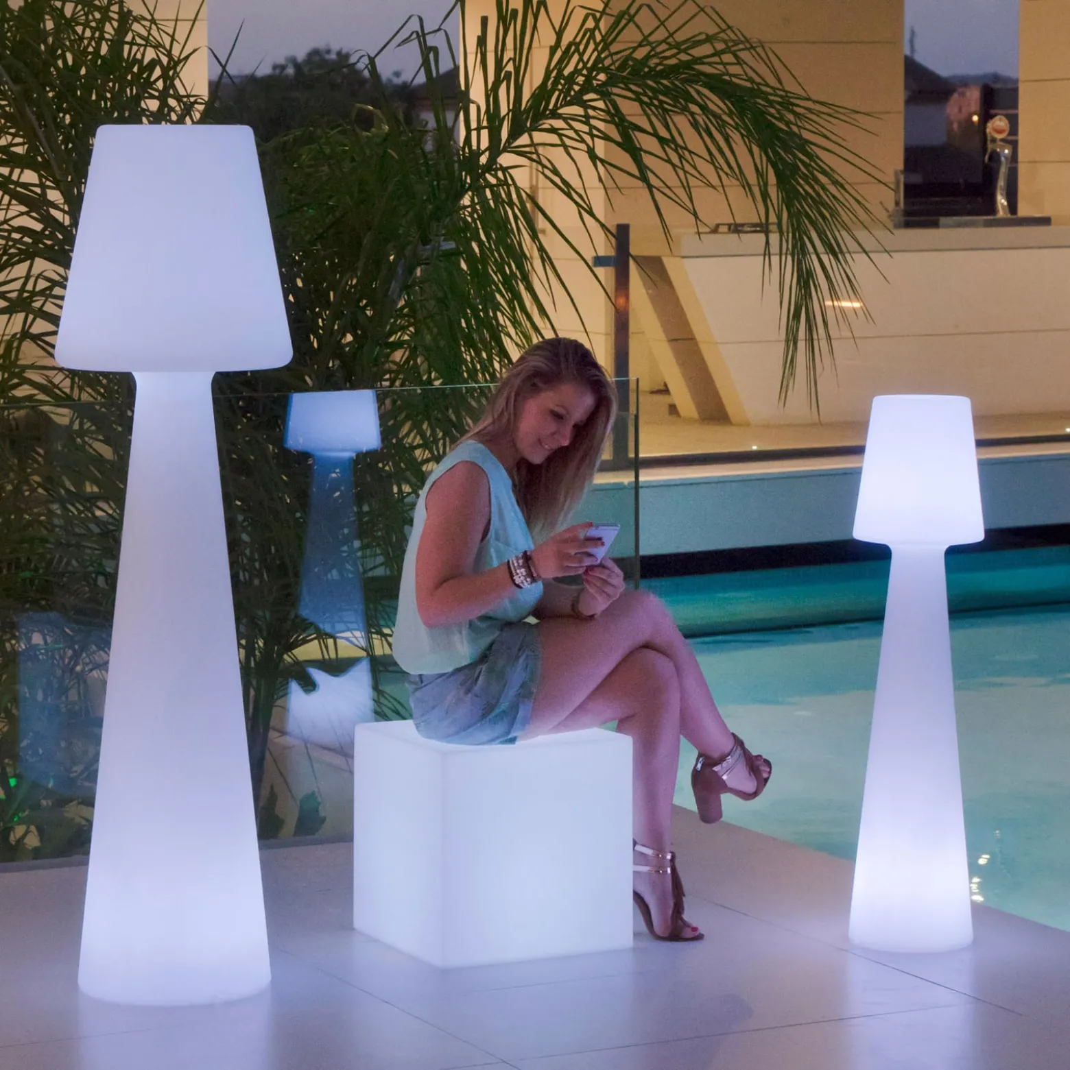 Newgarden Lola LED-Stehleuchte Akku, Höhe 110 cm