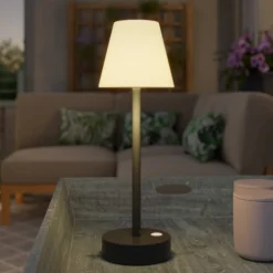 Newgarden Lola Slim LED-Tischlampe Akku, anthrazit