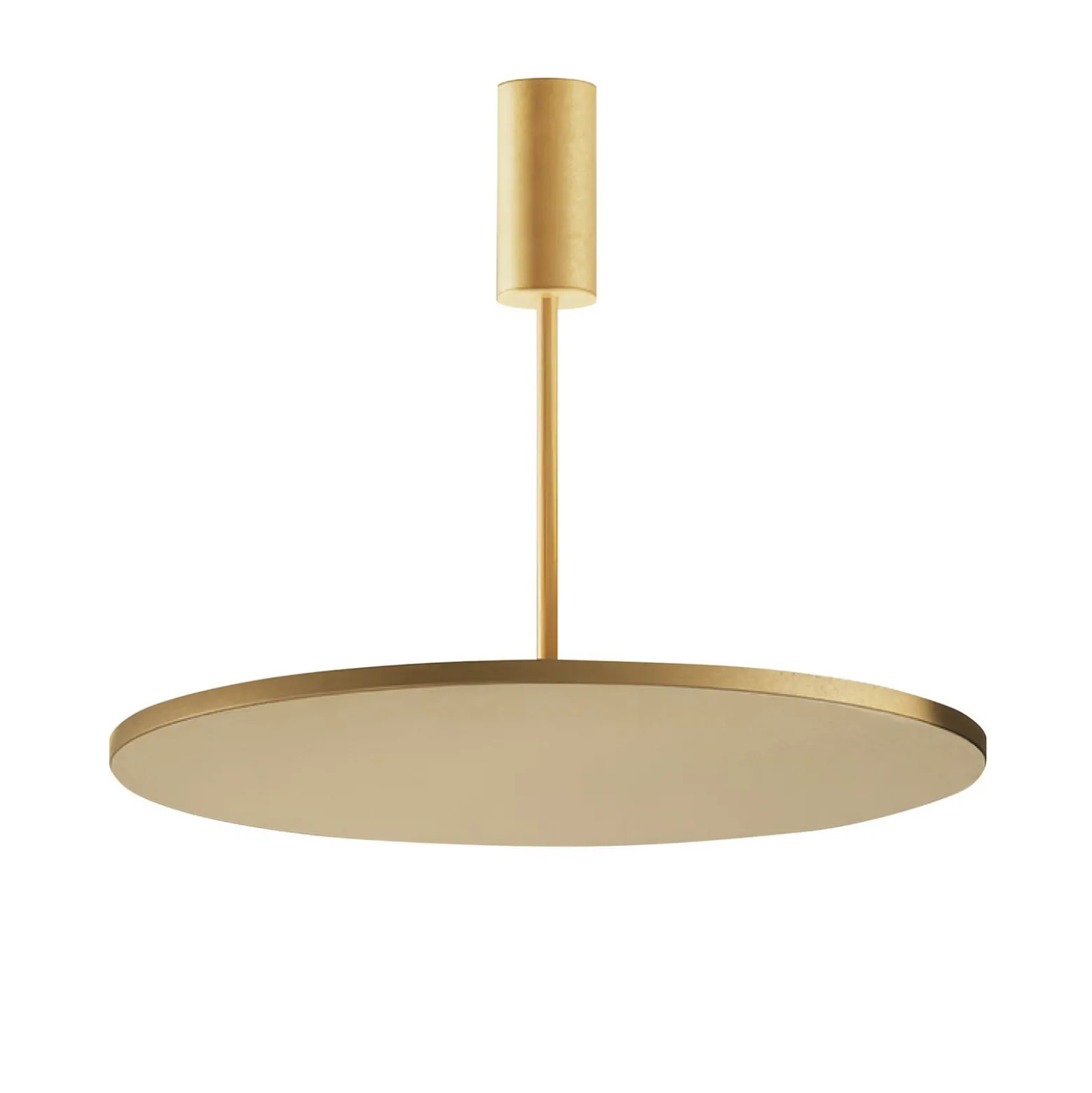 OLEV LED-Deckenlampe FLUENTIS, gold, Ø 54 cm, Metall 2.700 K