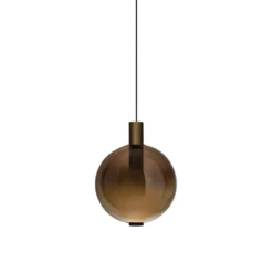 OLEV LED-Hängeleuchte BEAM STICK NUANCE, braun, Ø 20 cm, 927