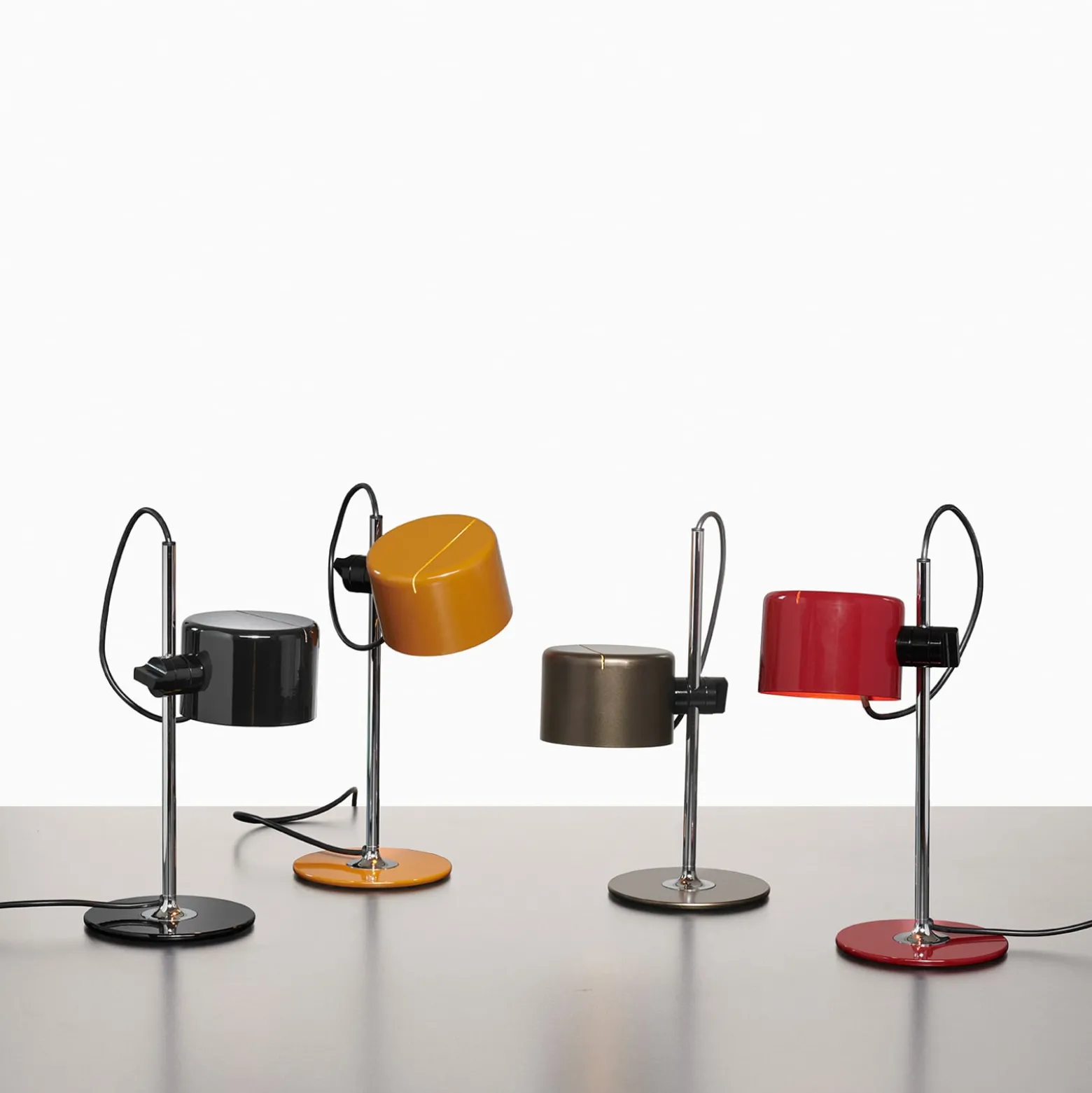 Oluce Mini Coupè LED-Tischleuchte, senfgelb