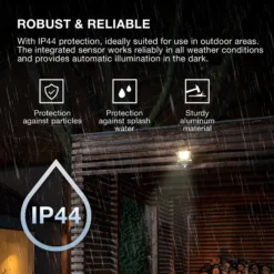 OSRAM Außenstrahler ENDURA FLOOD, grau, Sensor 50 W 840 IP44