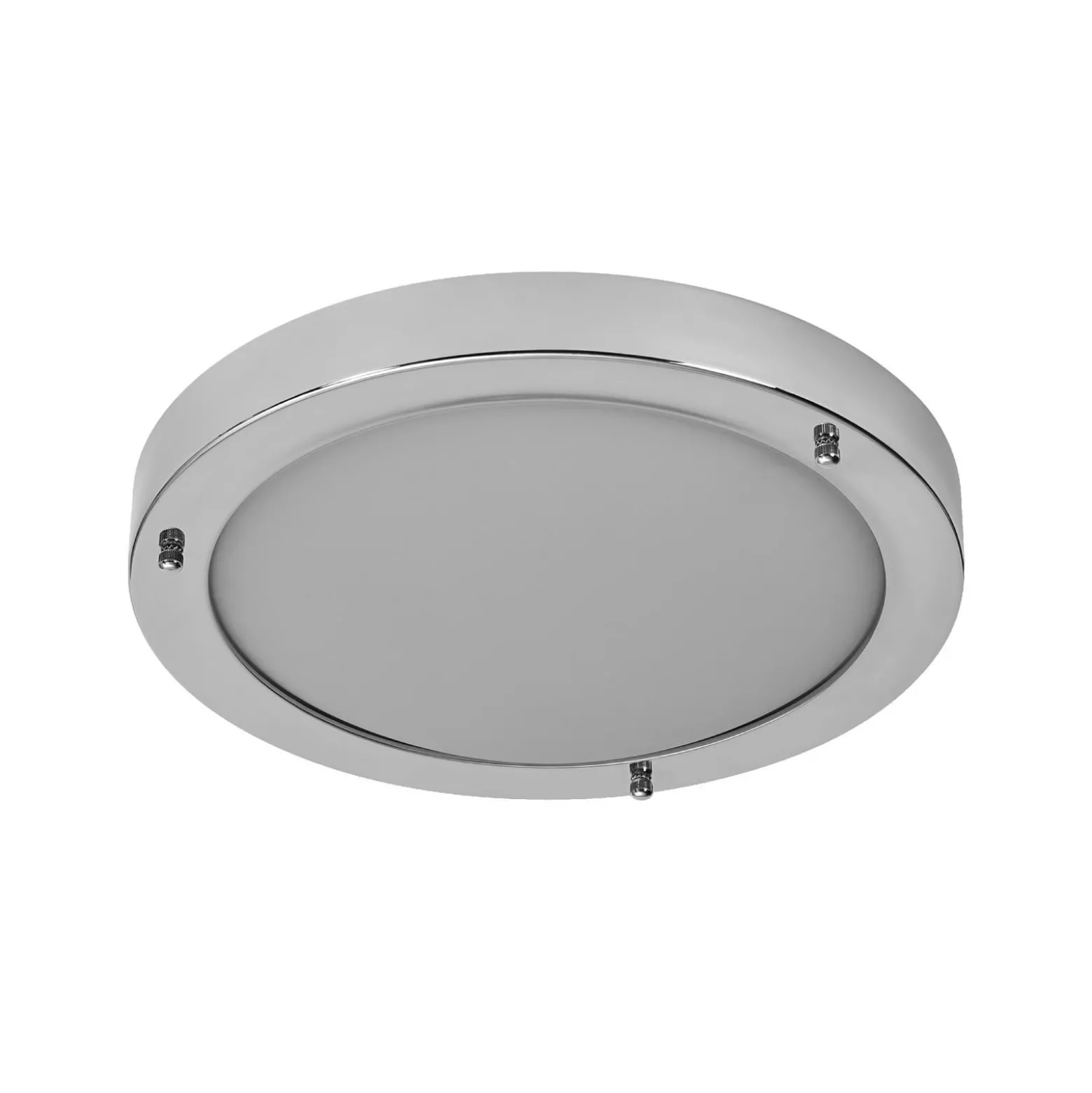 OSRAM Deckenlampe BATHROOM, chrom, Ø 31 cm, Metall/Glas IP44