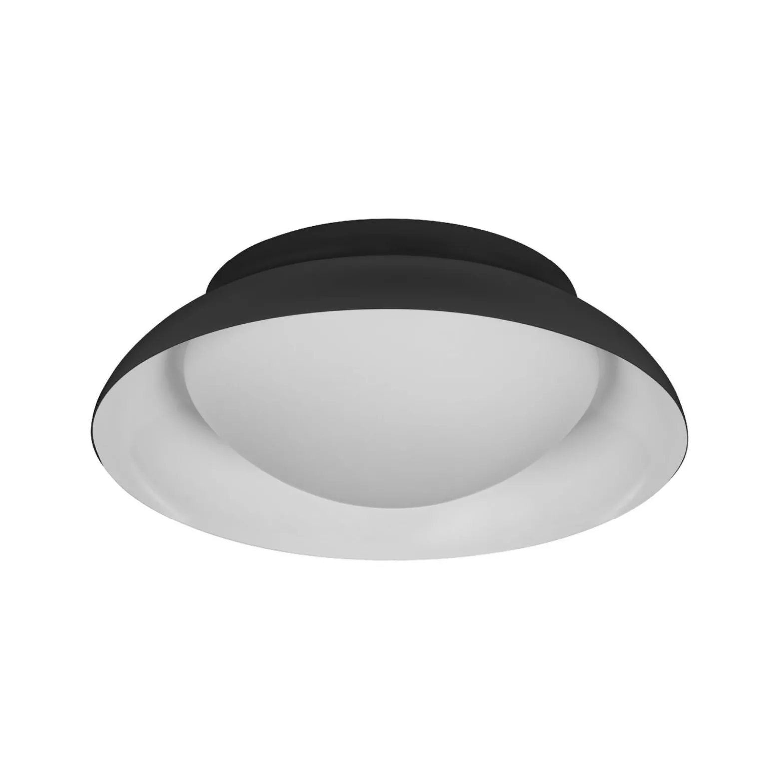OSRAM Deckenleuchte ORBIS MILAN, schwarz Ø 31 cm Metall/Glas