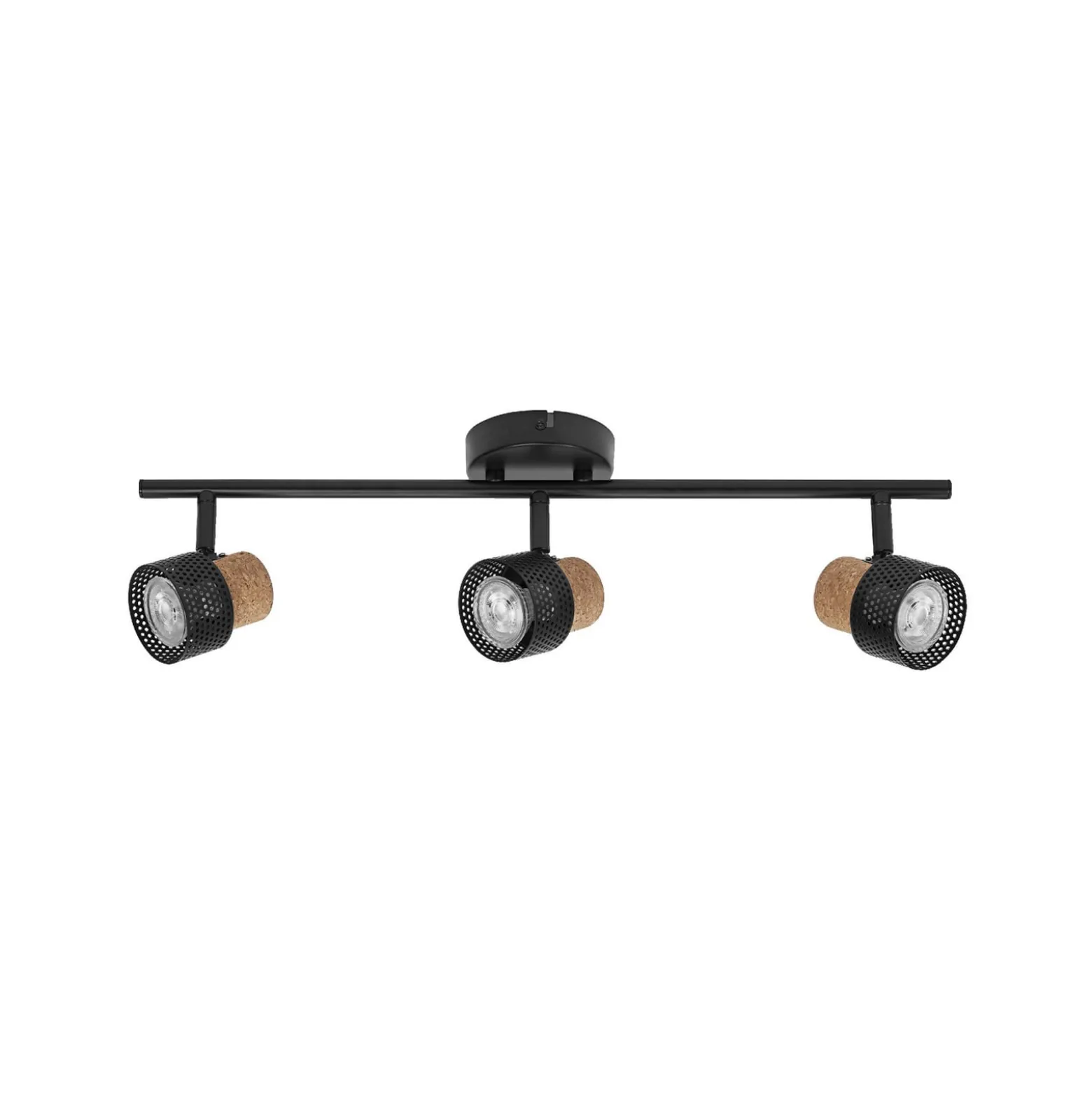 OSRAM Deckenstrahler CORK, schwarz, 3 Spots GU10-LED 927 dim