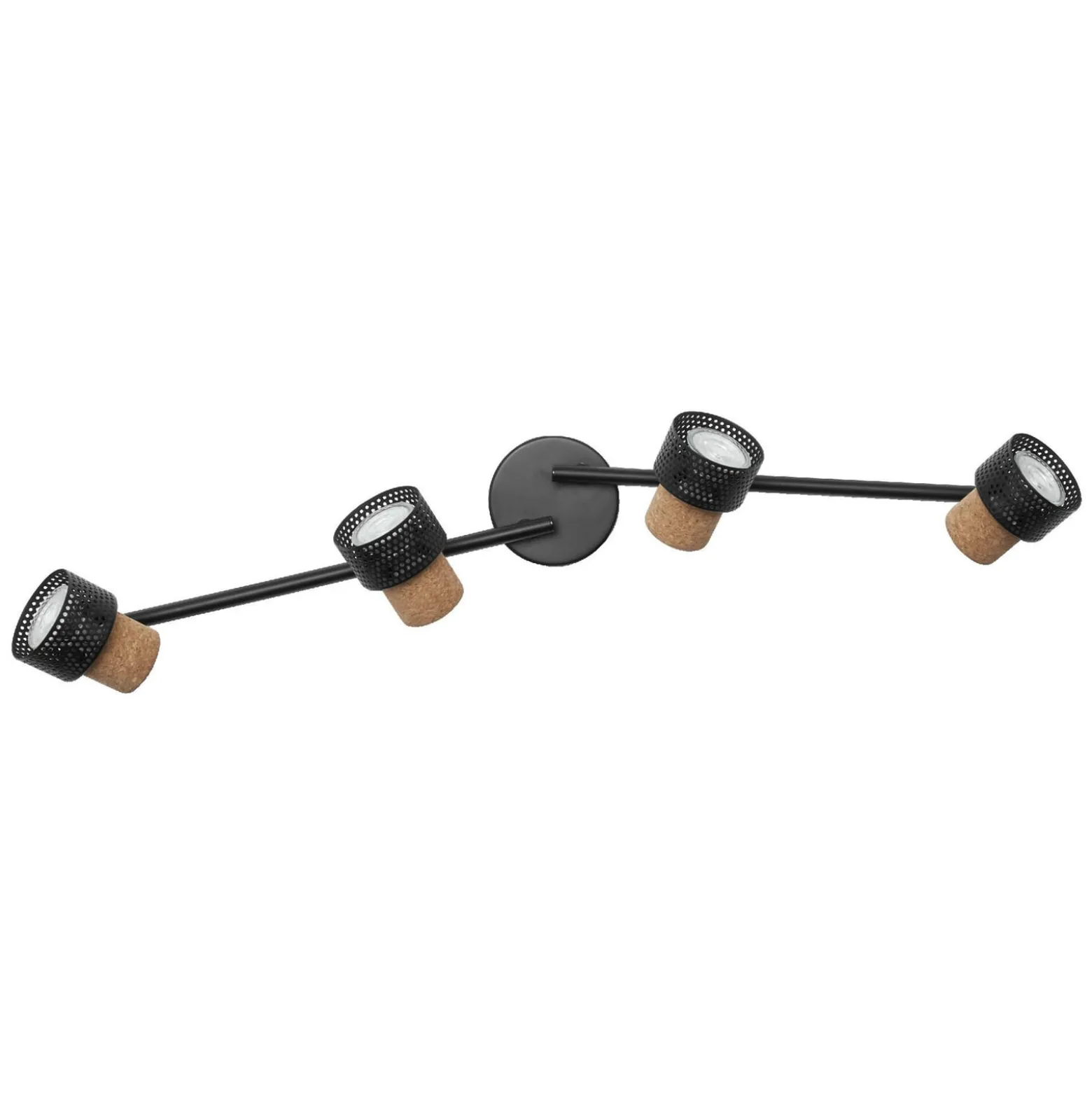 OSRAM Deckenstrahler CORK, schwarz, 4 Spots GU10-LED 927 dim