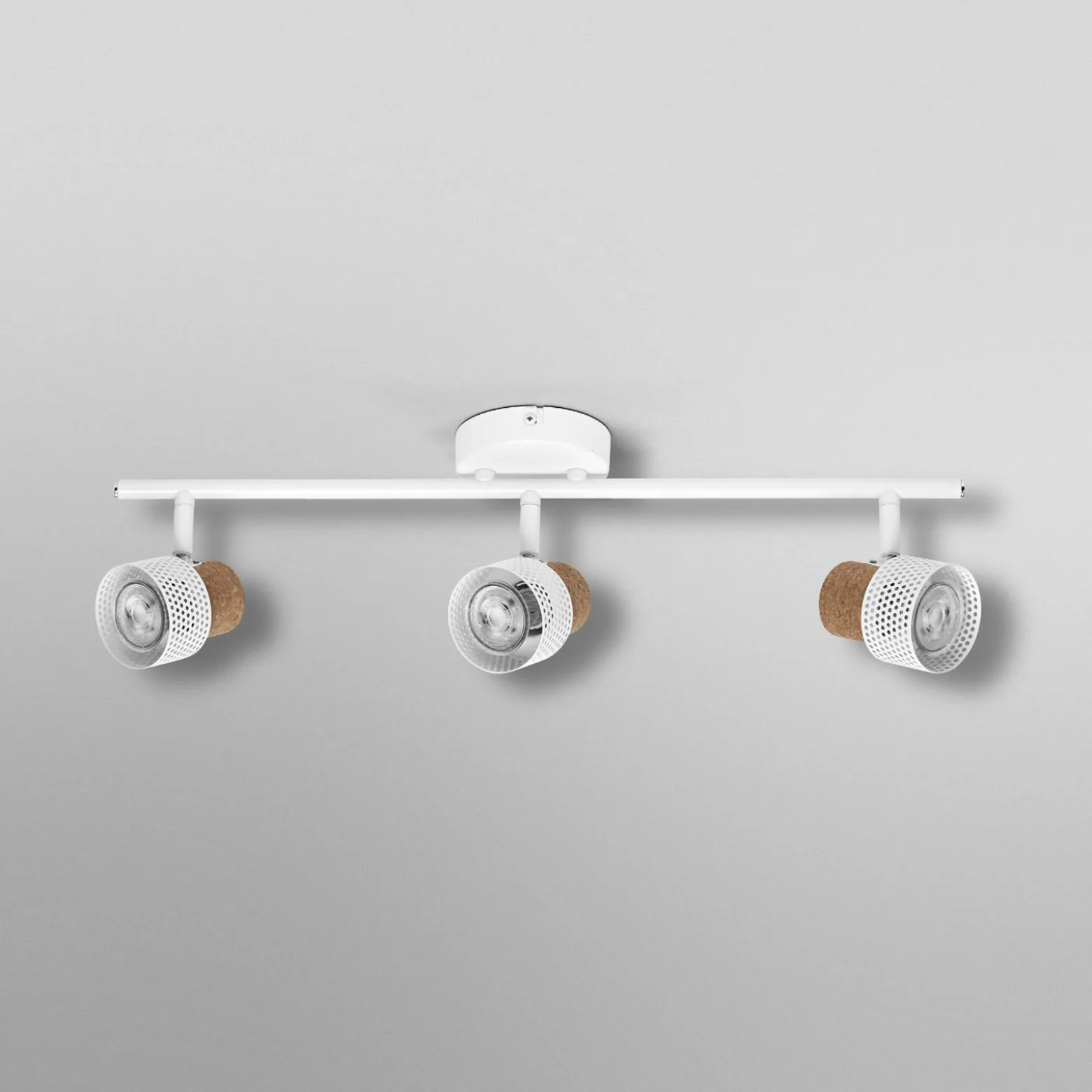 OSRAM Deckenstrahler CORK, weiß, 3 Spots, GU10-LED, 927, dim