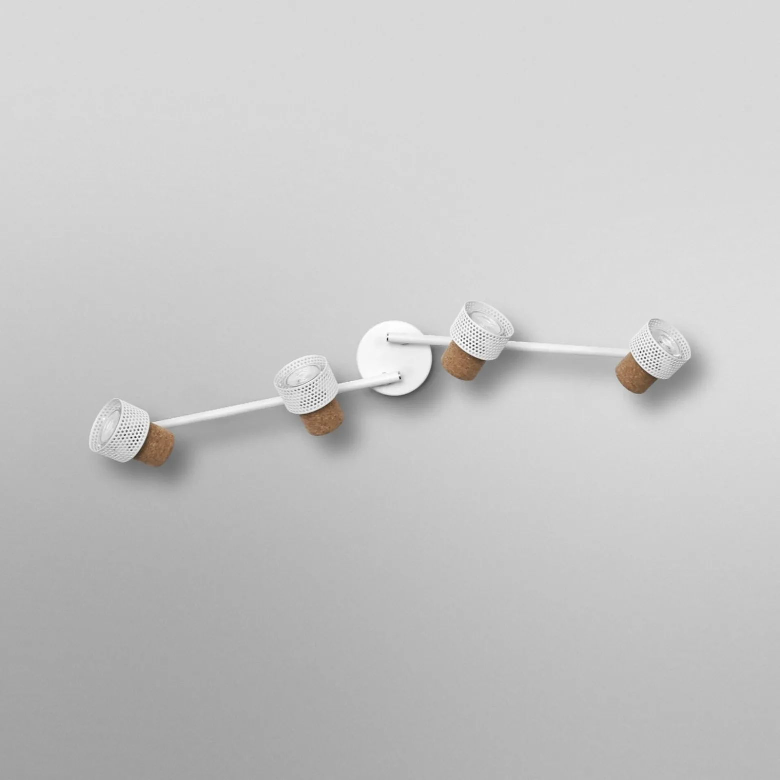 OSRAM Deckenstrahler CORK, weiß, 4 Spots, GU10-LED, 927, dim