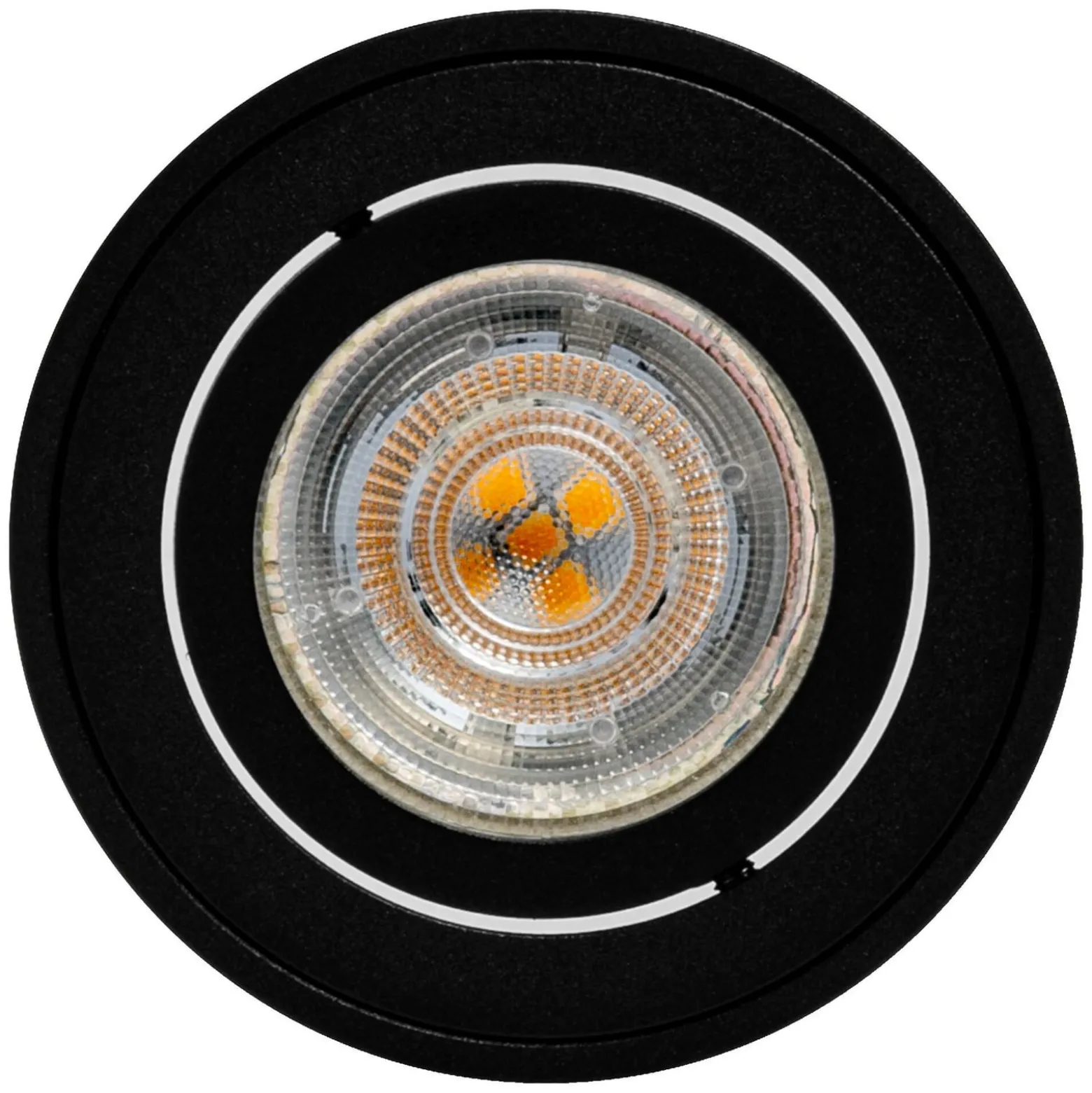 OSRAM Deckenstrahler ROUND, schwarz, Ø 8 cm, Metall, GU10