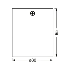 OSRAM Deckenstrahler ROUND, weiß, Ø 8 cm, Metall, GU10