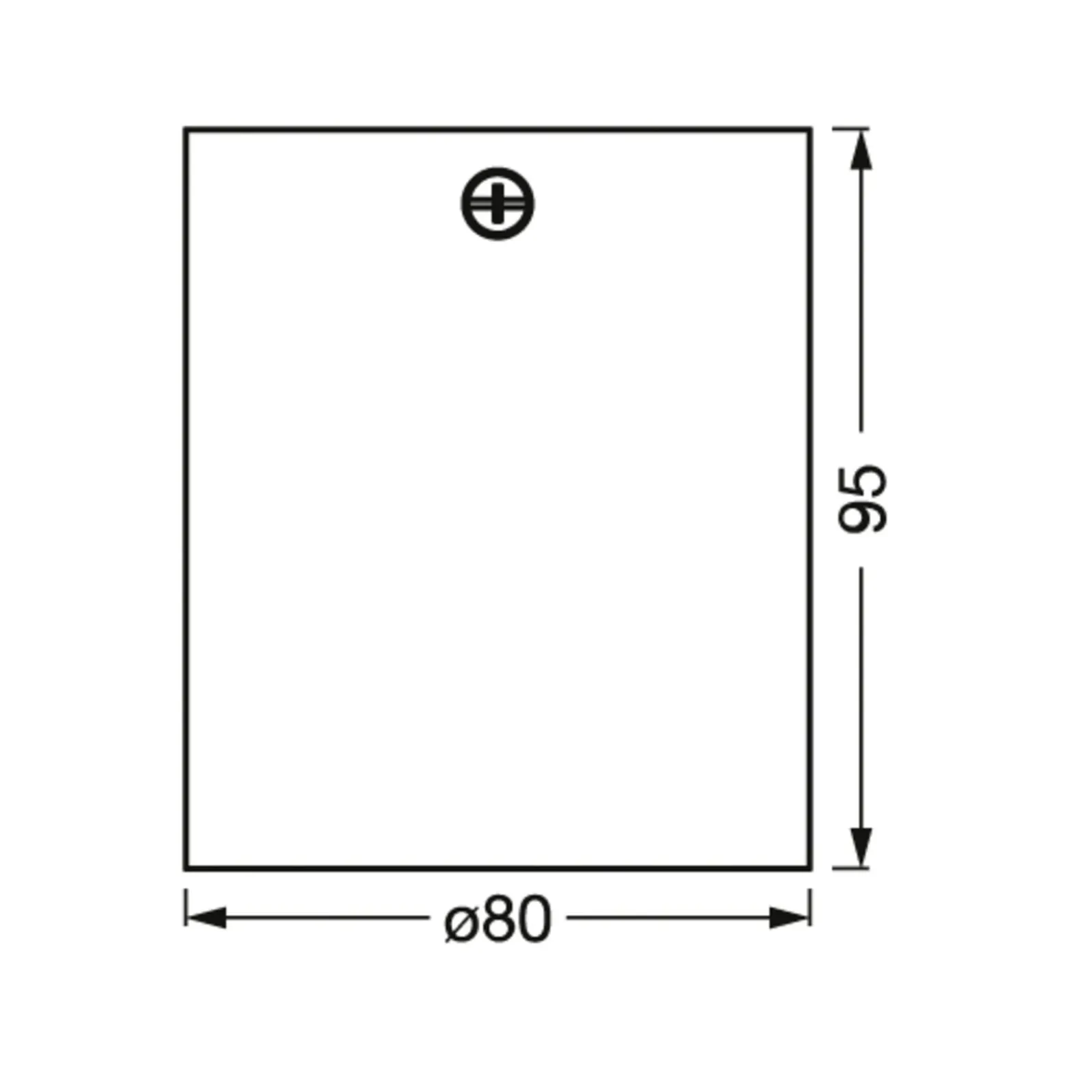OSRAM Deckenstrahler ROUND, weiß, Ø 8 cm, Metall, GU10