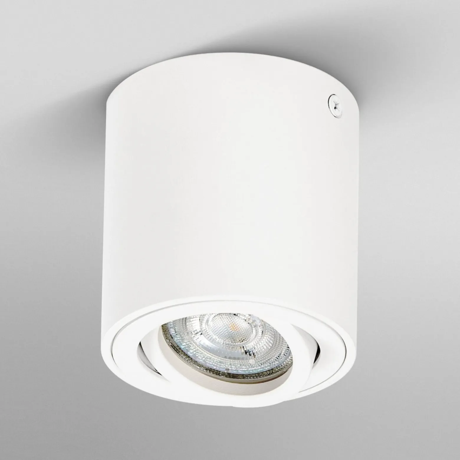 OSRAM Deckenstrahler ROUND, weiß, Ø 8 cm, Metall, GU10