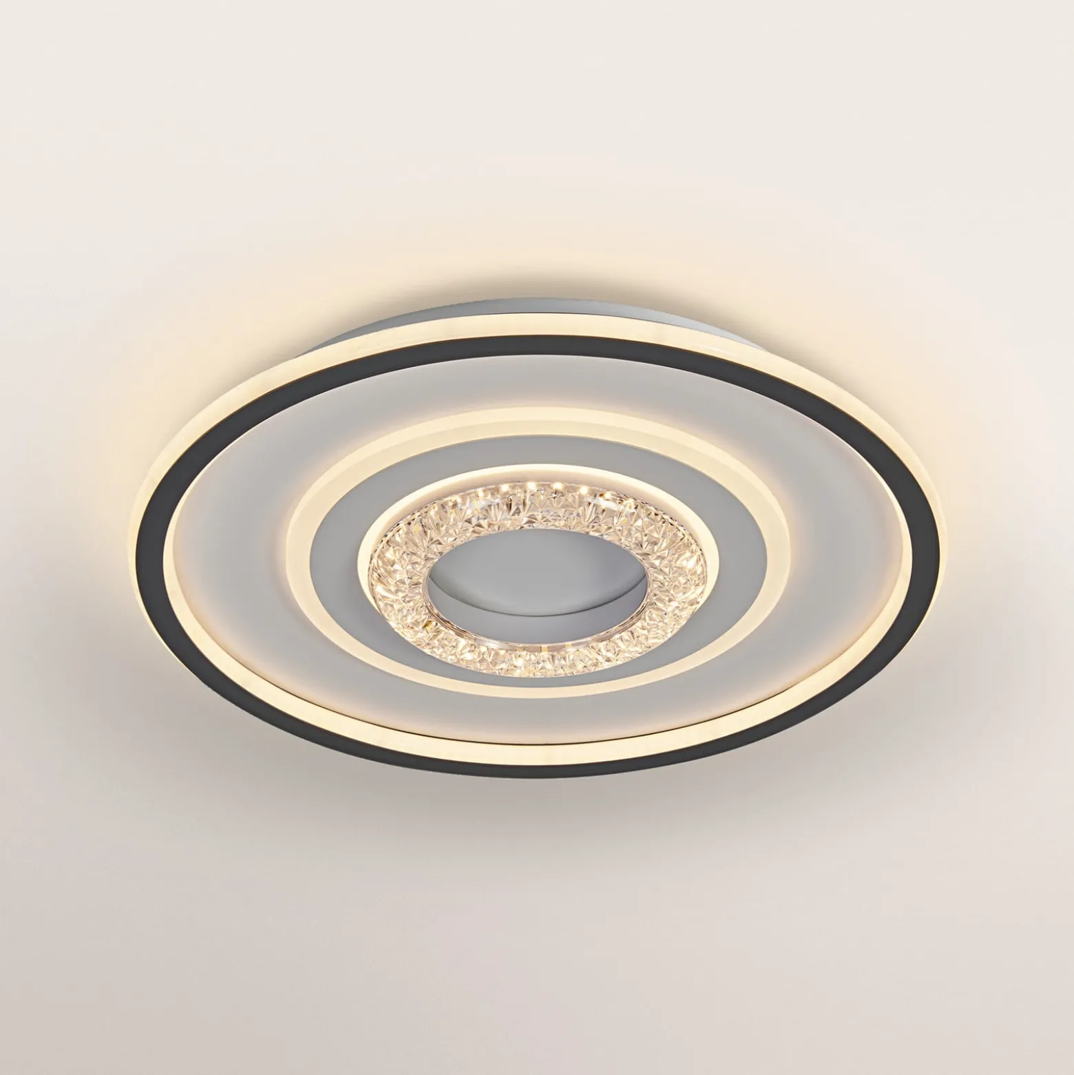 OSRAM LED-Deckenlampe ORBIS CRISTALLY, weiß, Ø 43 cm, CCT