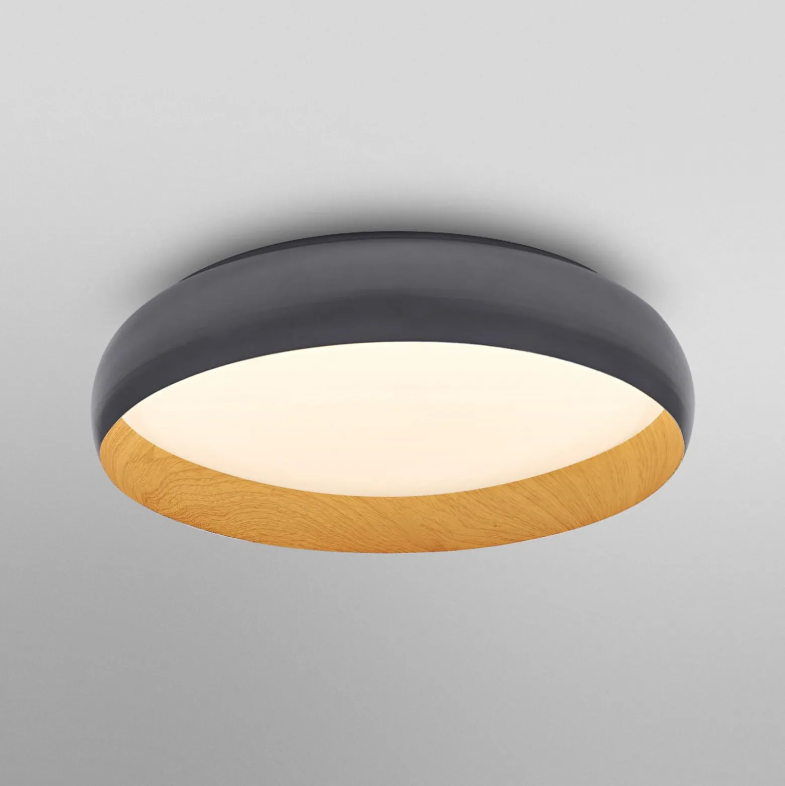 OSRAM LED-Deckenlampe ORBIS LIVIA, Ø 52 cm, grau, Metall dim