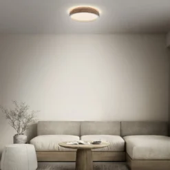 OSRAM LED-Deckenlampe ORBIS MARIANO, holz/weiß, Ø 41 cm, dim