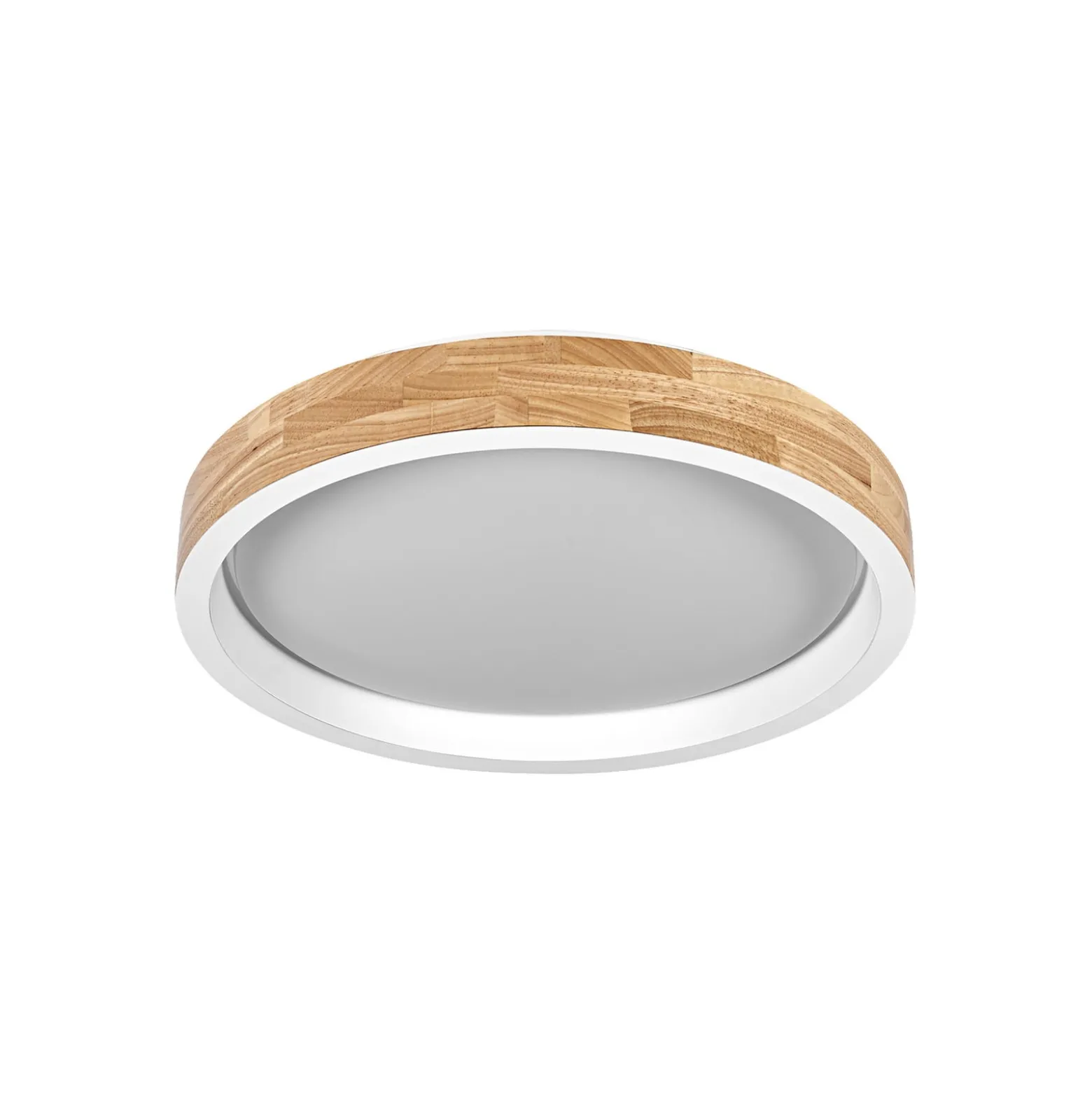 OSRAM LED-Deckenlampe ORBIS MARIANO, holz/weiß, Ø 41 cm, dim