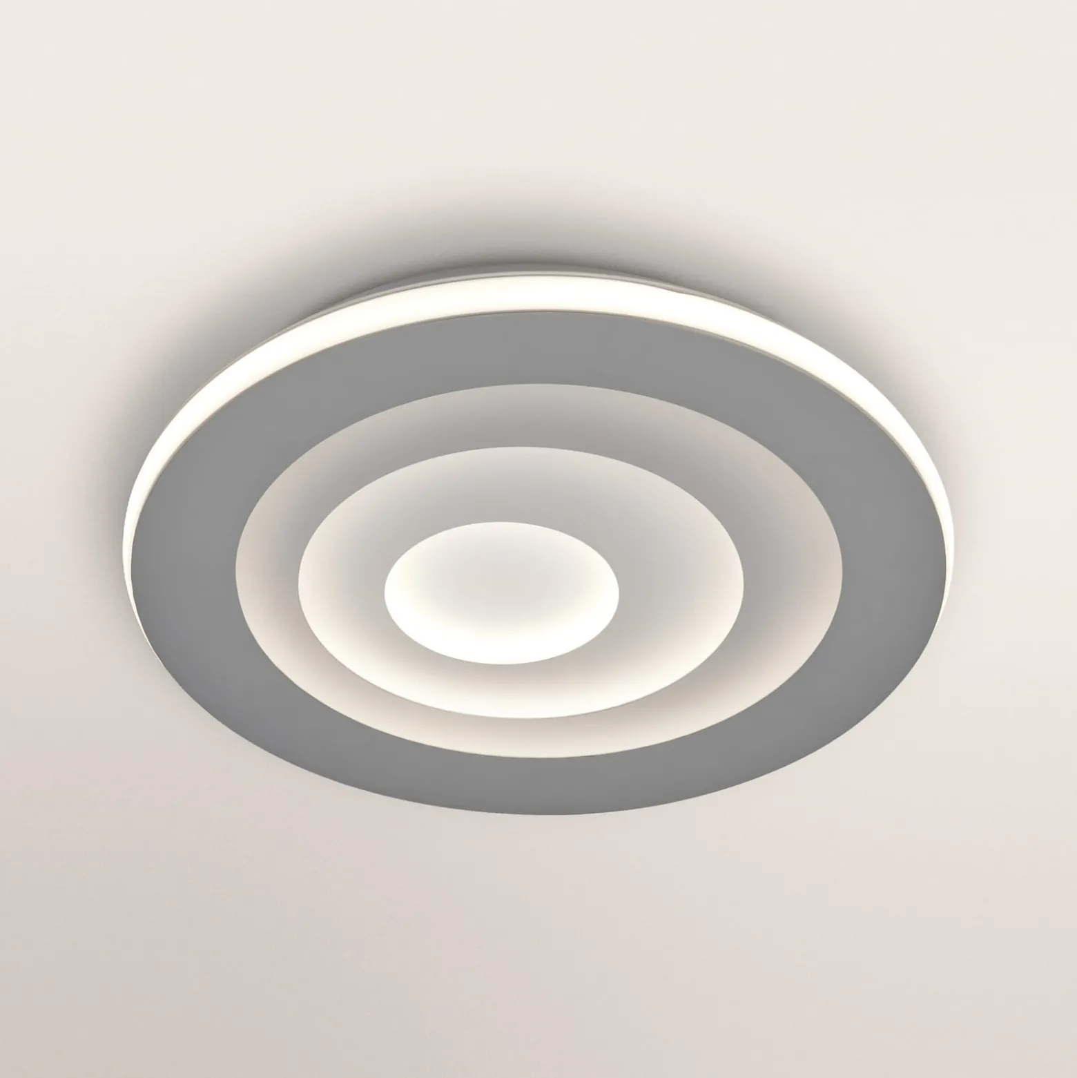 OSRAM LED-Deckenlampe ORBIS SPIRAL, Ø 37 cm, grau, clickdim