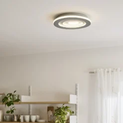 OSRAM LED-Deckenlampe ORBIS SPIRAL, Ø 51 cm, grau, clickdim