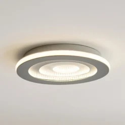 OSRAM LED-Deckenlampe ORBIS SPIRAL, Ø 51 cm, grau, clickdim