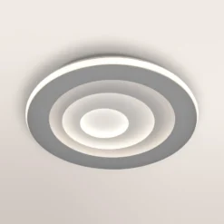 OSRAM LED-Deckenlampe ORBIS SPIRAL, Ø 51 cm, grau, clickdim