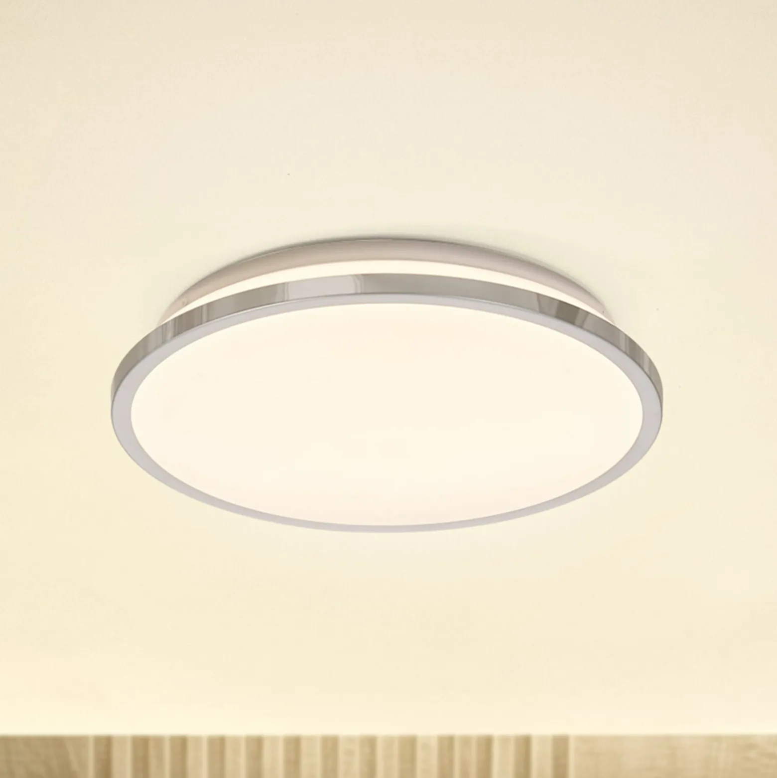 OSRAM LED-Deckenleuchte BATHROOM, chrom, Ø 30 cm, IP44, CCT