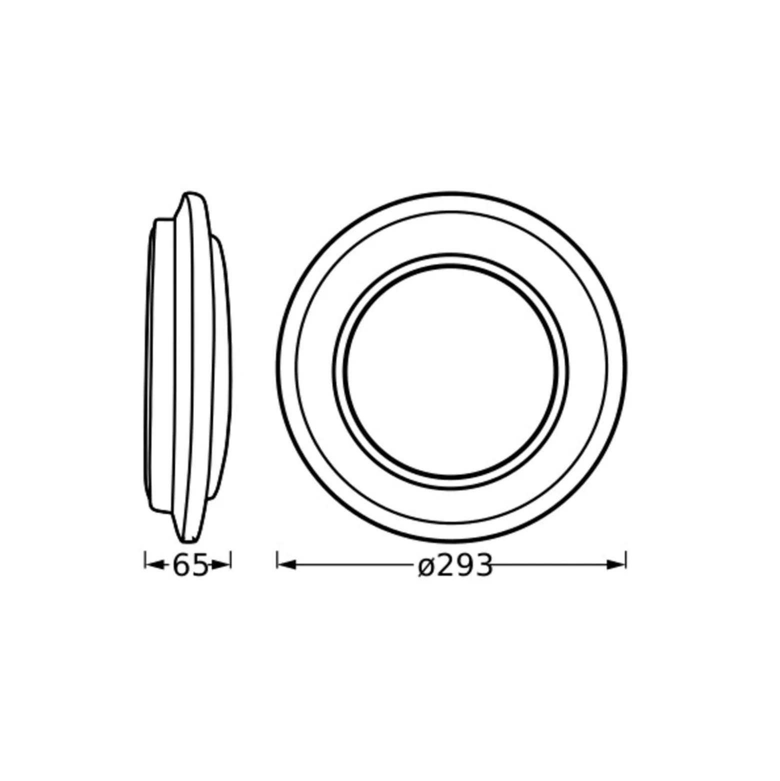 OSRAM LED-Deckenleuchte ORBIS BERLIN, schwarz Ø 30 cm Metall