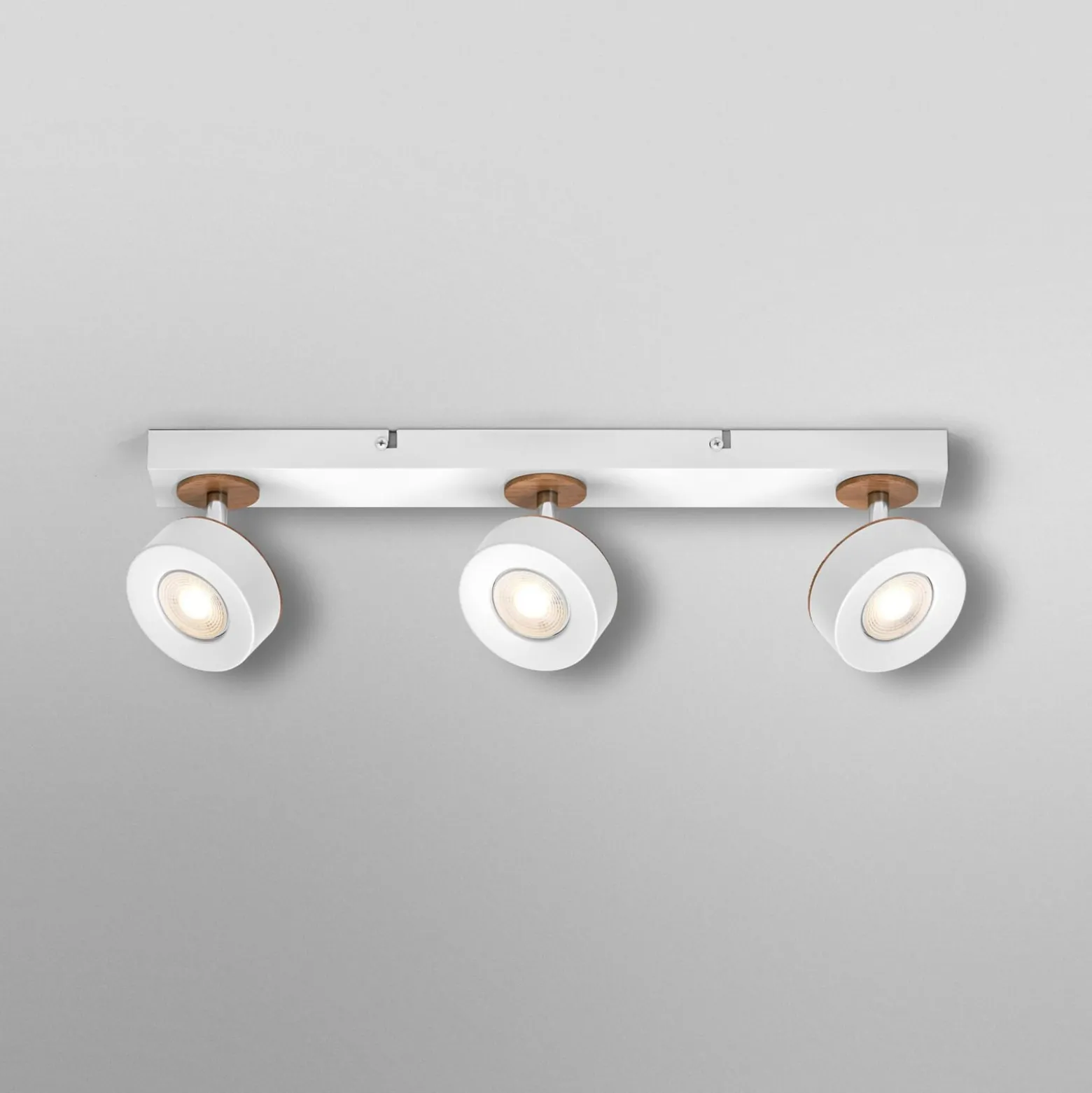 OSRAM LED-Deckenstrahler PLUTO, weiß, 3 Spots Metall 3.000 K