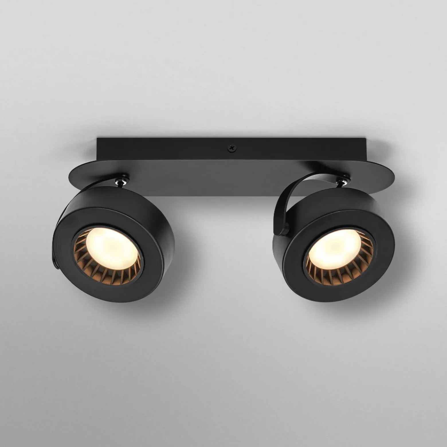 OSRAM LED-Deckenstrahler VENUS schwarz 2-flg. Metall 3.000 K