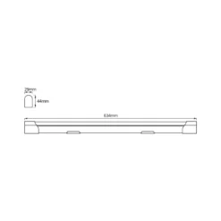 OSRAM LED-Lichtleiste VALUE BATTEN, 63 cm, Metall, 4.000 K