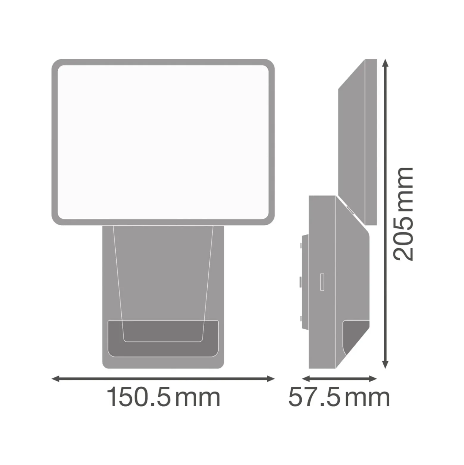 OSRAM LED-Sensor-Außenstrahler ENDURA PRO FLOOD, weiß, 15 W