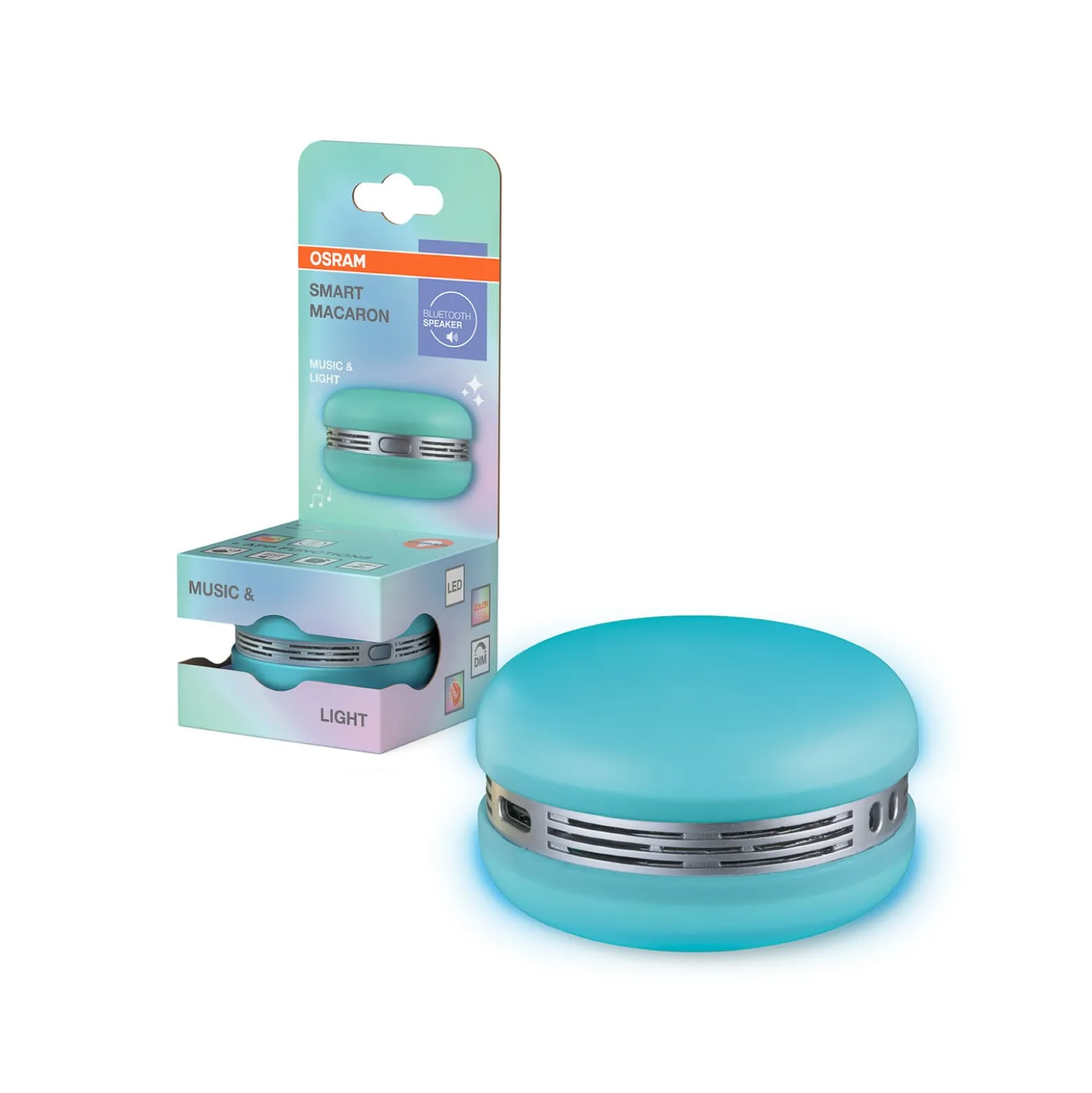 OSRAM SMART+ Bluetooth LED-Lautsprecher MACARON, blau, Akku