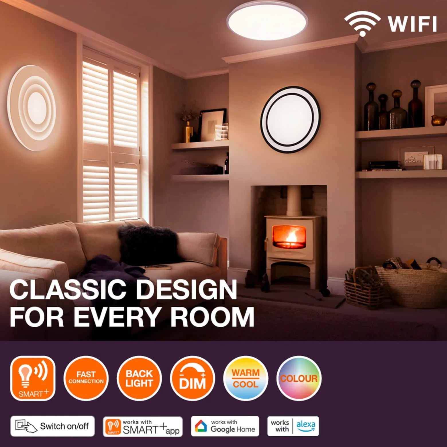 OSRAM SMART+ WiFi ORBIS ULTRA SLIM BACKLIGHT schwarz 40 RGBW