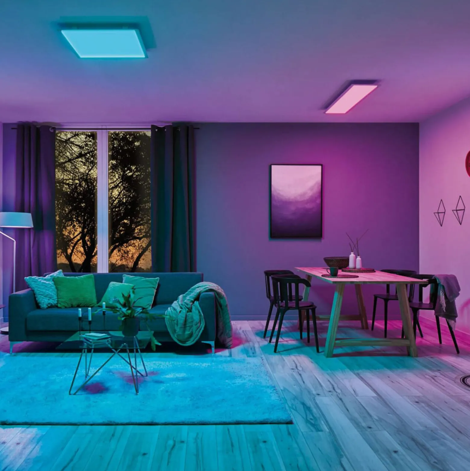 Paulmann Amaris LED-Panel, ZigBee, 60x30cm, RGBW