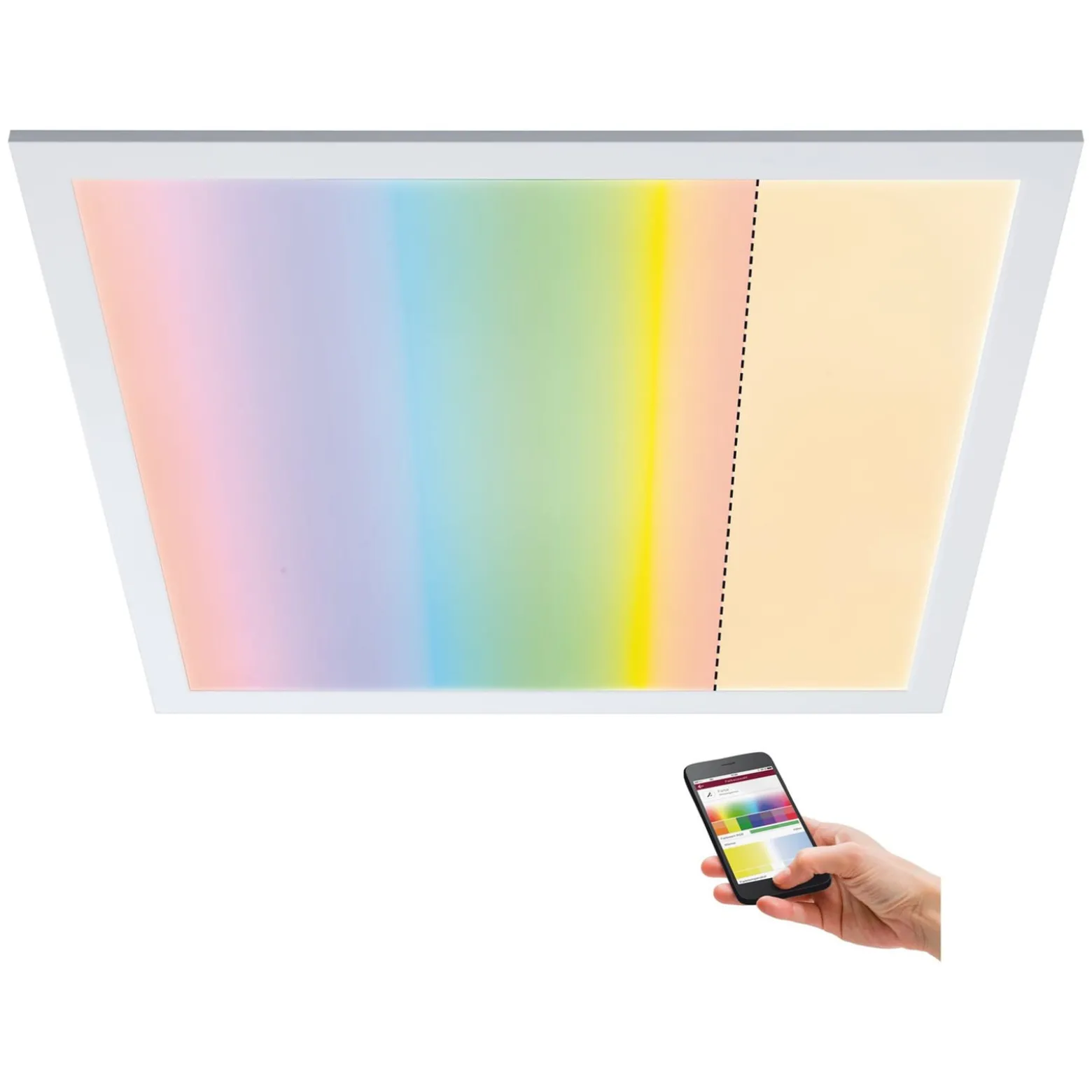 Paulmann Amaris LED-Panel, ZigBee, 60x60cm, RGBW