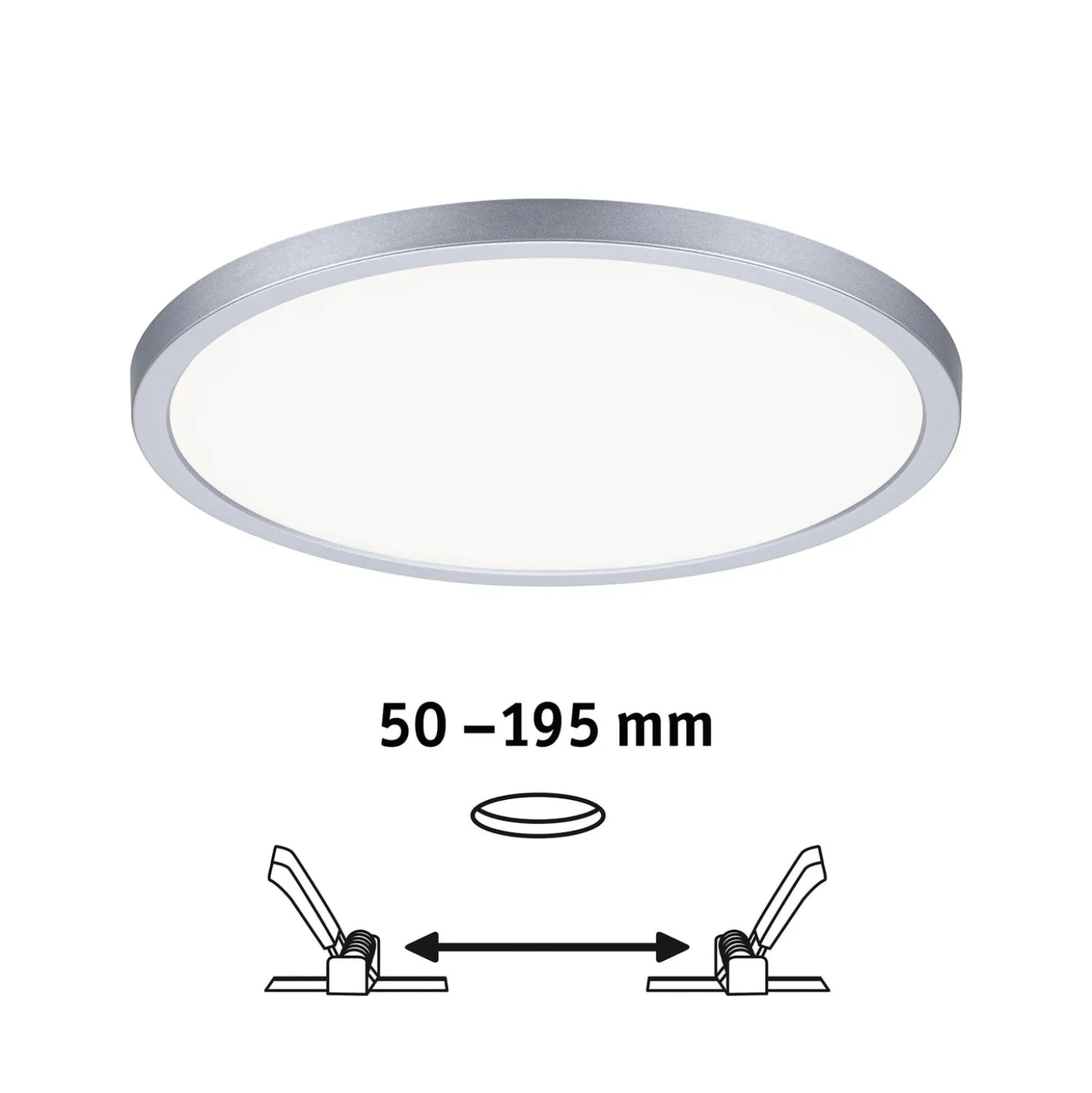 Paulmann Areo Panel 3stepdim rund 840 chrom 23cm