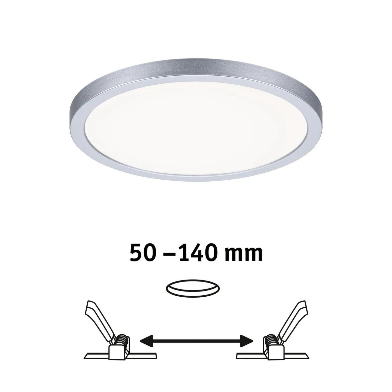 Paulmann Areo Panel 3stepdim rund 840 chrom 17,5cm
