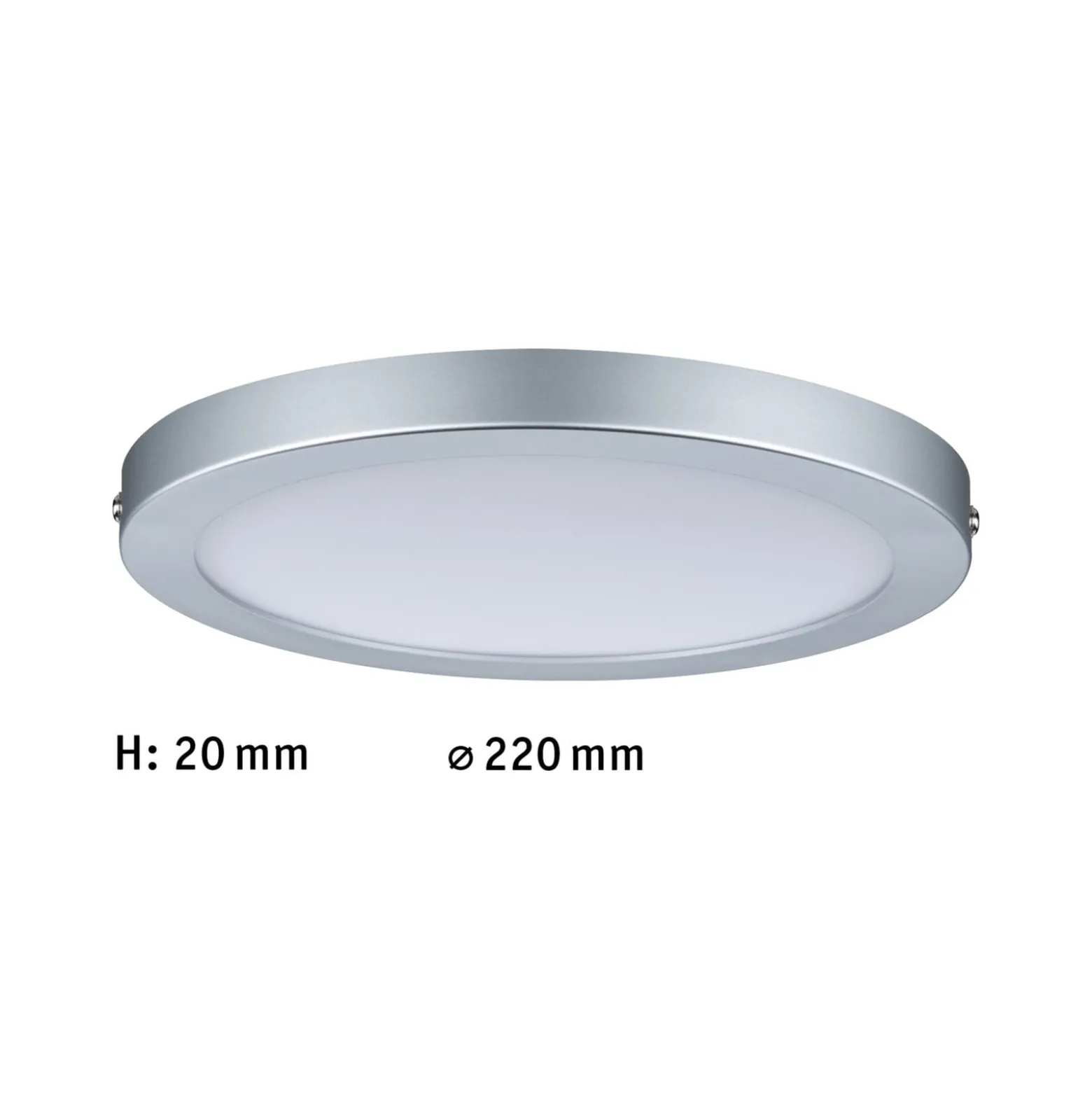 Paulmann Atria LED-Deckenleuchte Ø 22cm chrom