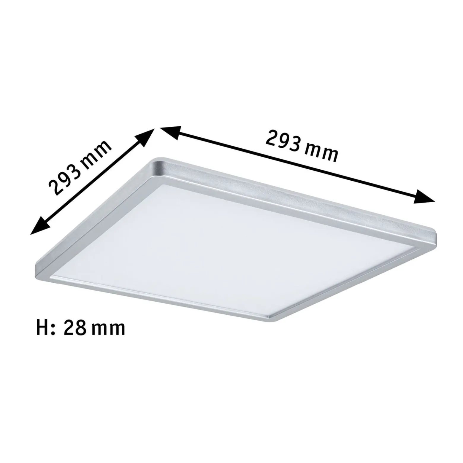 Paulmann Atria Shine Panel on/off chrom 840 29x29