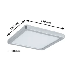 Paulmann Atria Shine Panel on/off chrom 830 19x19