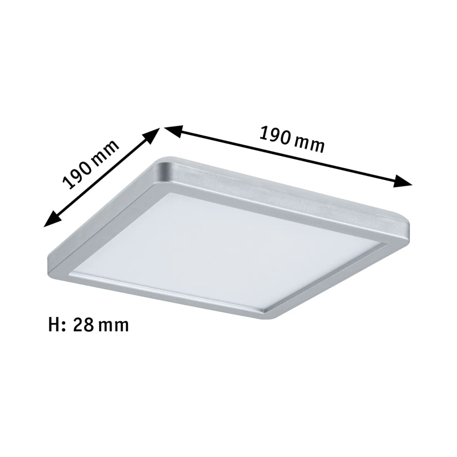 Paulmann Atria Shine Panel on/off chrom 830 19x19