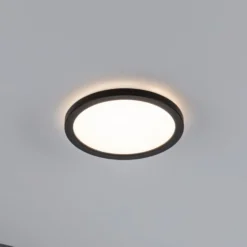 Paulmann Atria Shine Panel on/off schwarz 830 Ø19cm