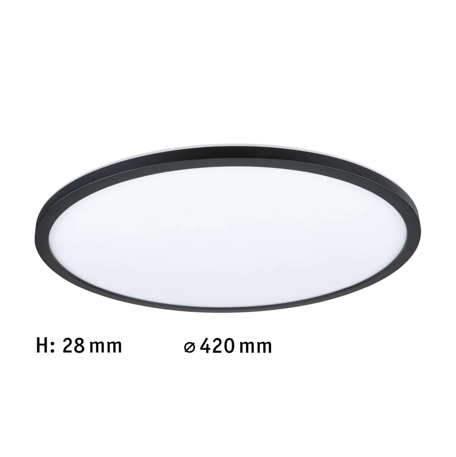 Paulmann Atria Shine Panel 3-step black 830 Ø42cm