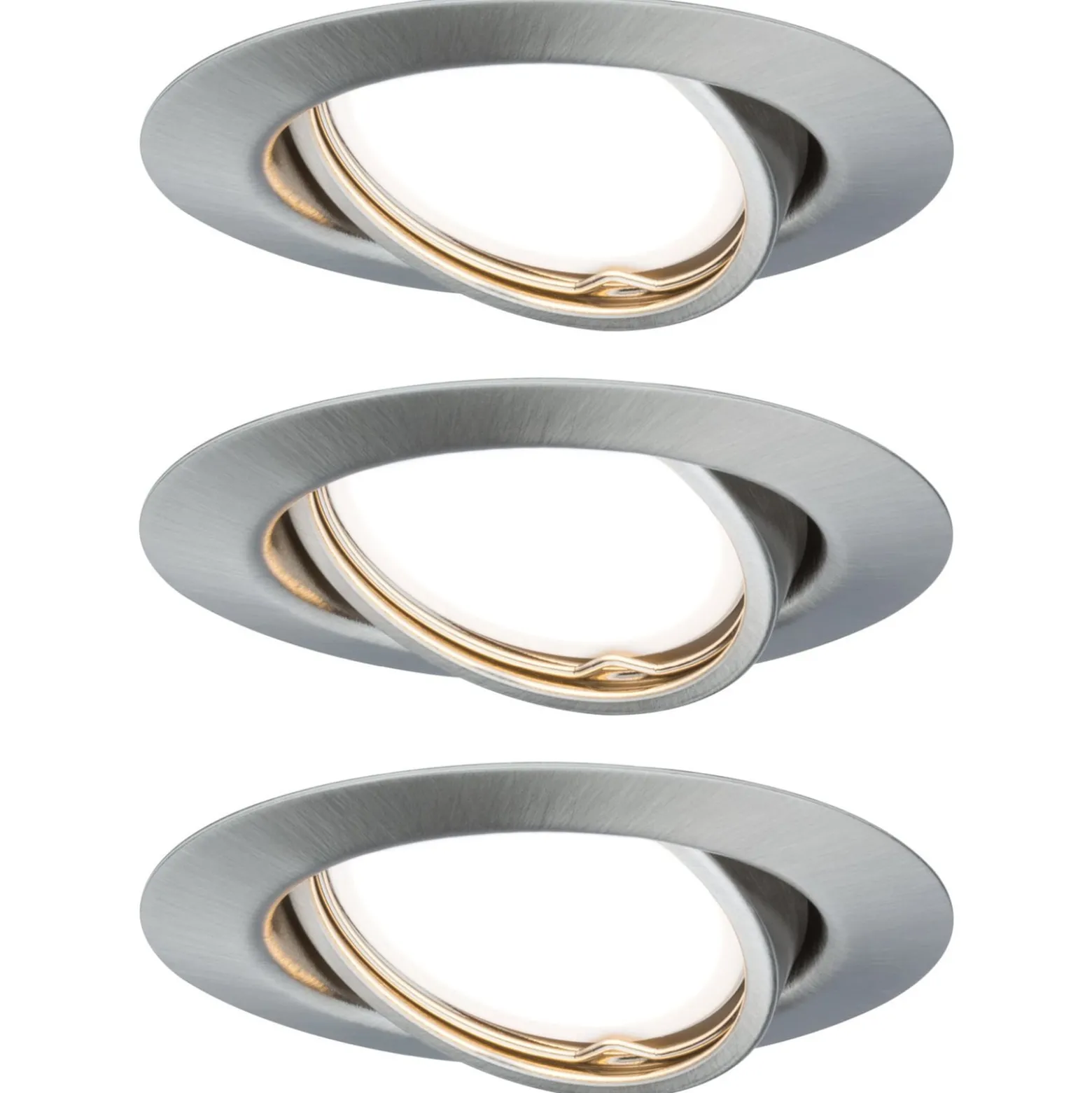 Paulmann Base LED-Einbauspot 3er 3-Step-dim eisen