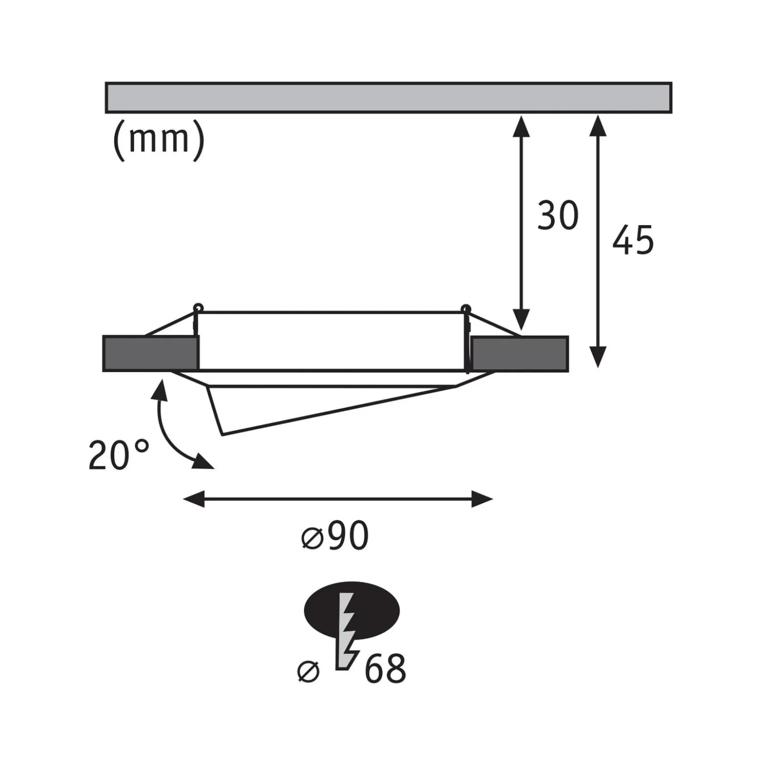 Paulmann Base LED-Einbauspot 3er 3-Step-dim weiß