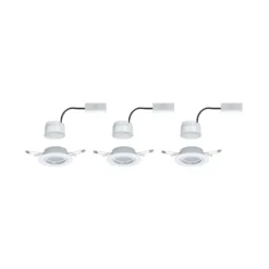 Paulmann Base LED-Einbauspot 3er 3-Step-dim weiß