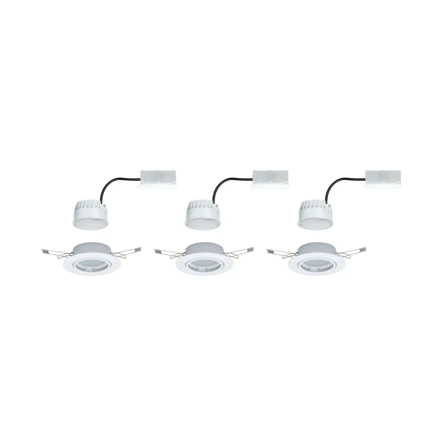 Paulmann Base LED-Einbauspot 3er 3-Step-dim weiß