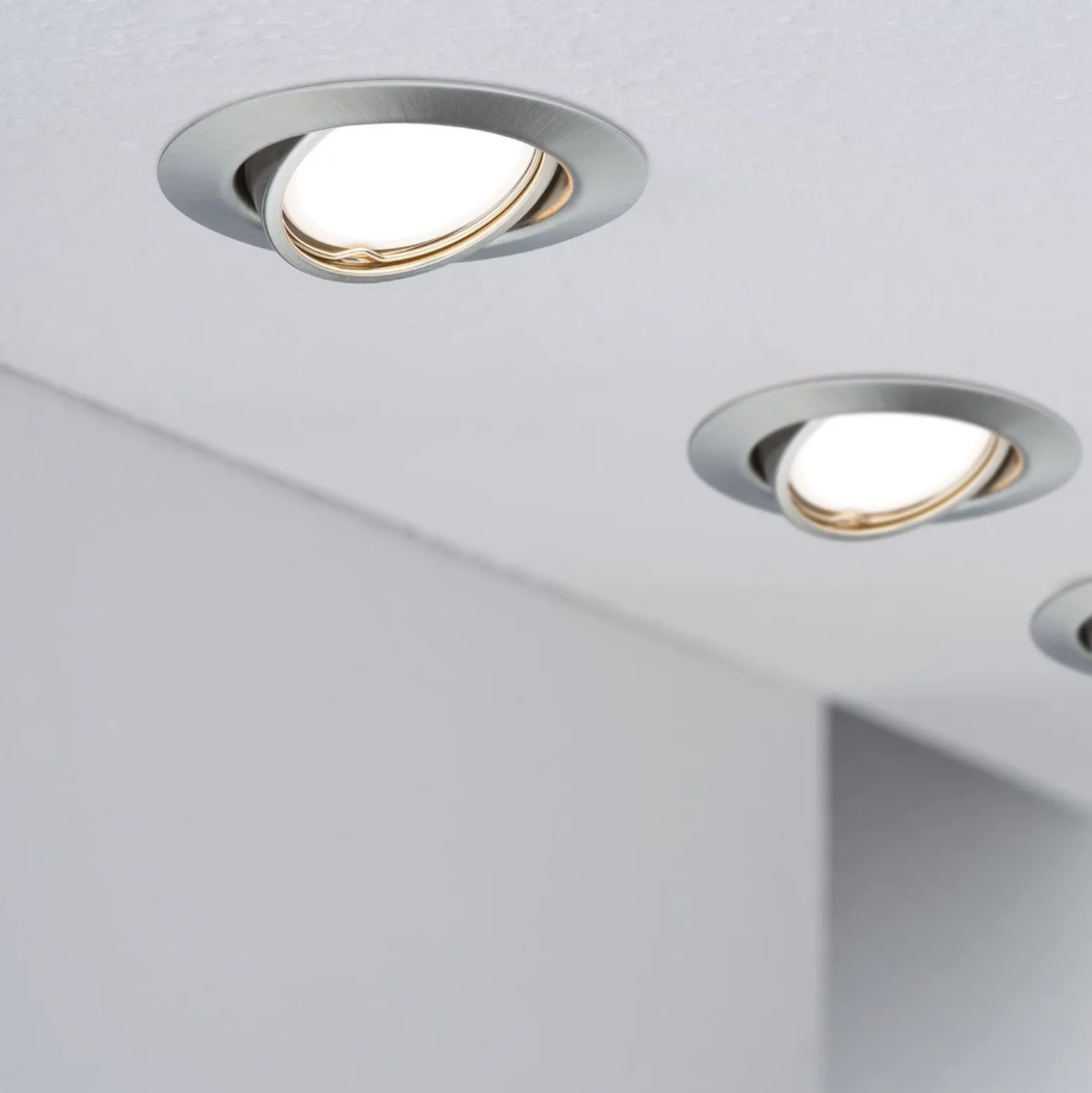 Paulmann Base LED-Einbaustrahler 3er-Set, eisen