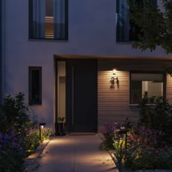 Paulmann Capea LED-Sensor-Außenwandlampe anthrazit Aluminium